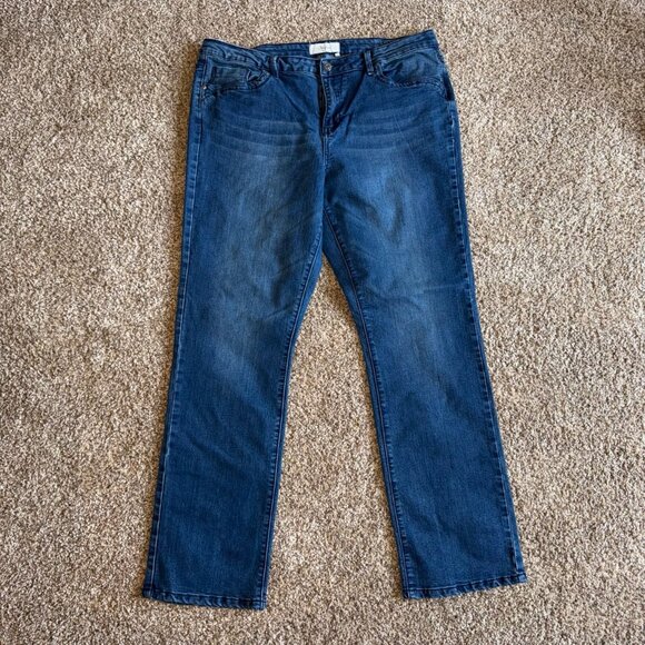 Only Denim distressed wrinkled boot cut jeans - Picture 6 of 12